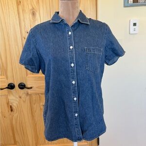 Denim Button Down Unisex Shirt